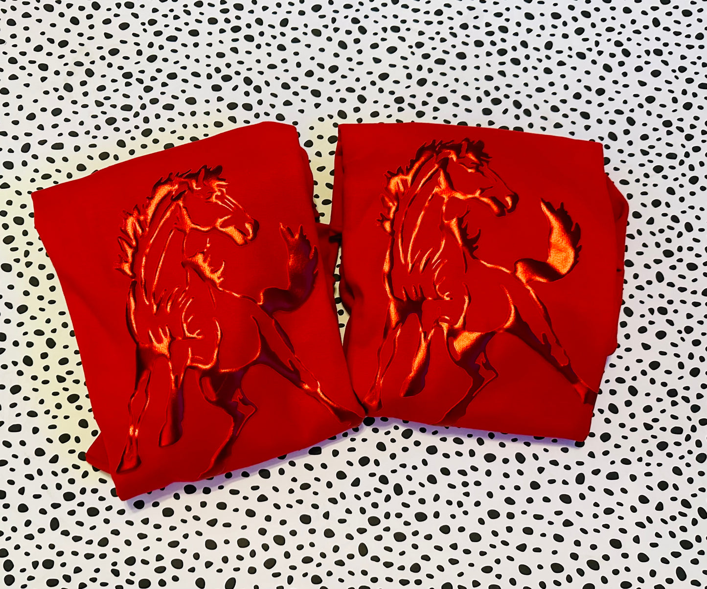 Flinthills Mustang puff mascot