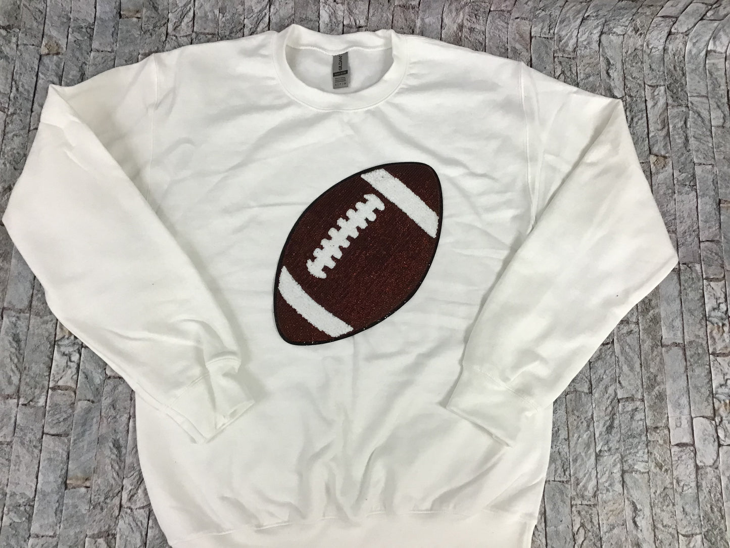 Football sequin patch