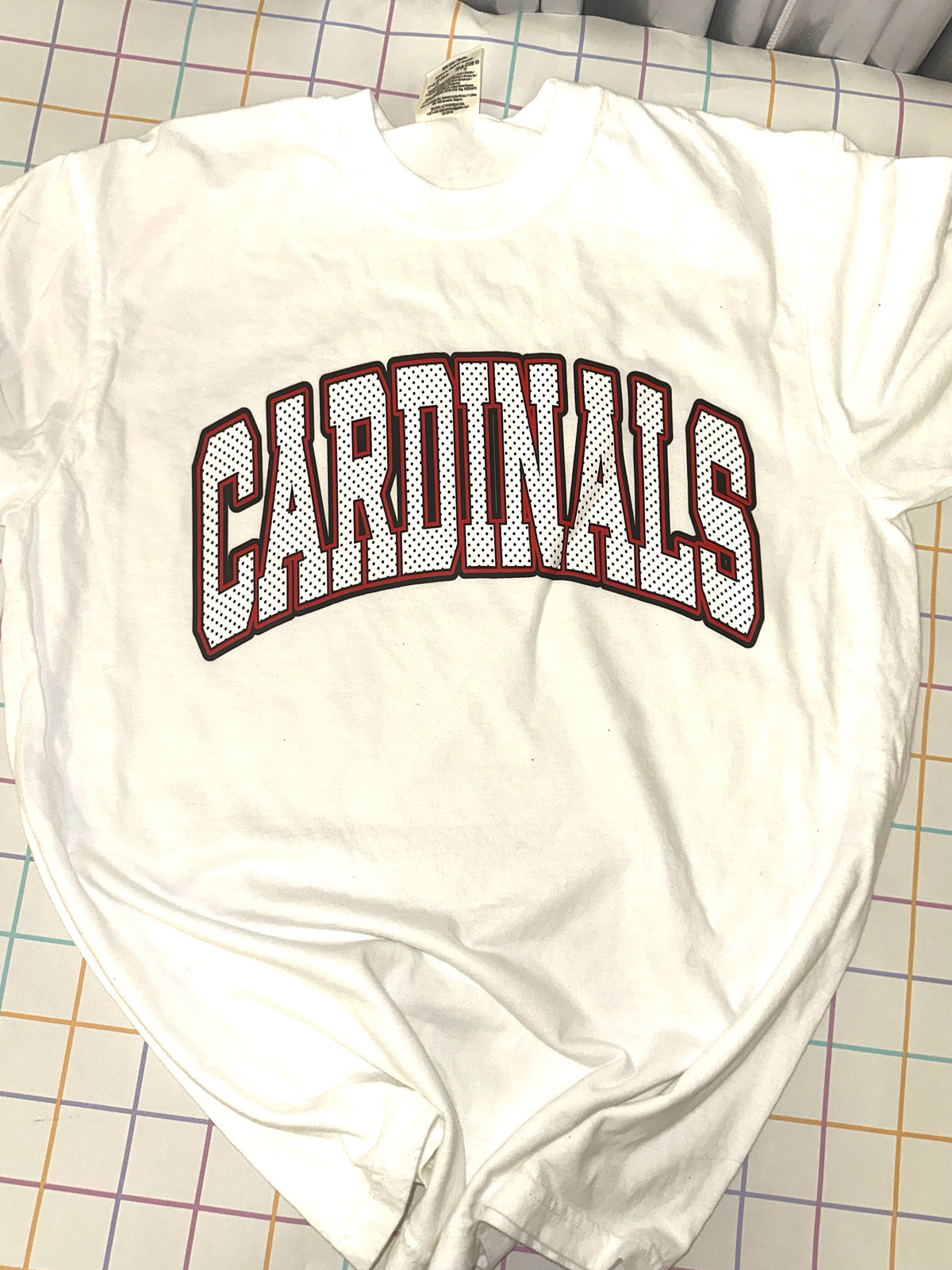 Cardinals jersey dot - white