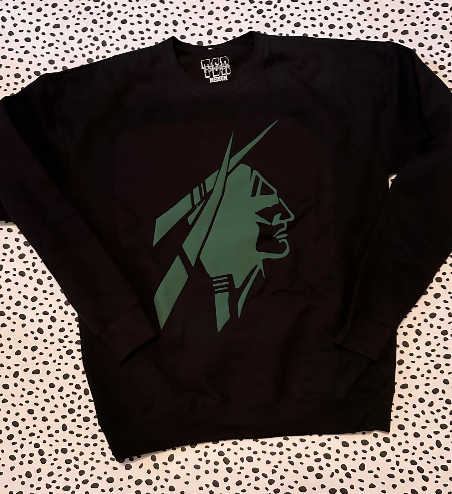Catoosa Indians puff mascot sweatshirt