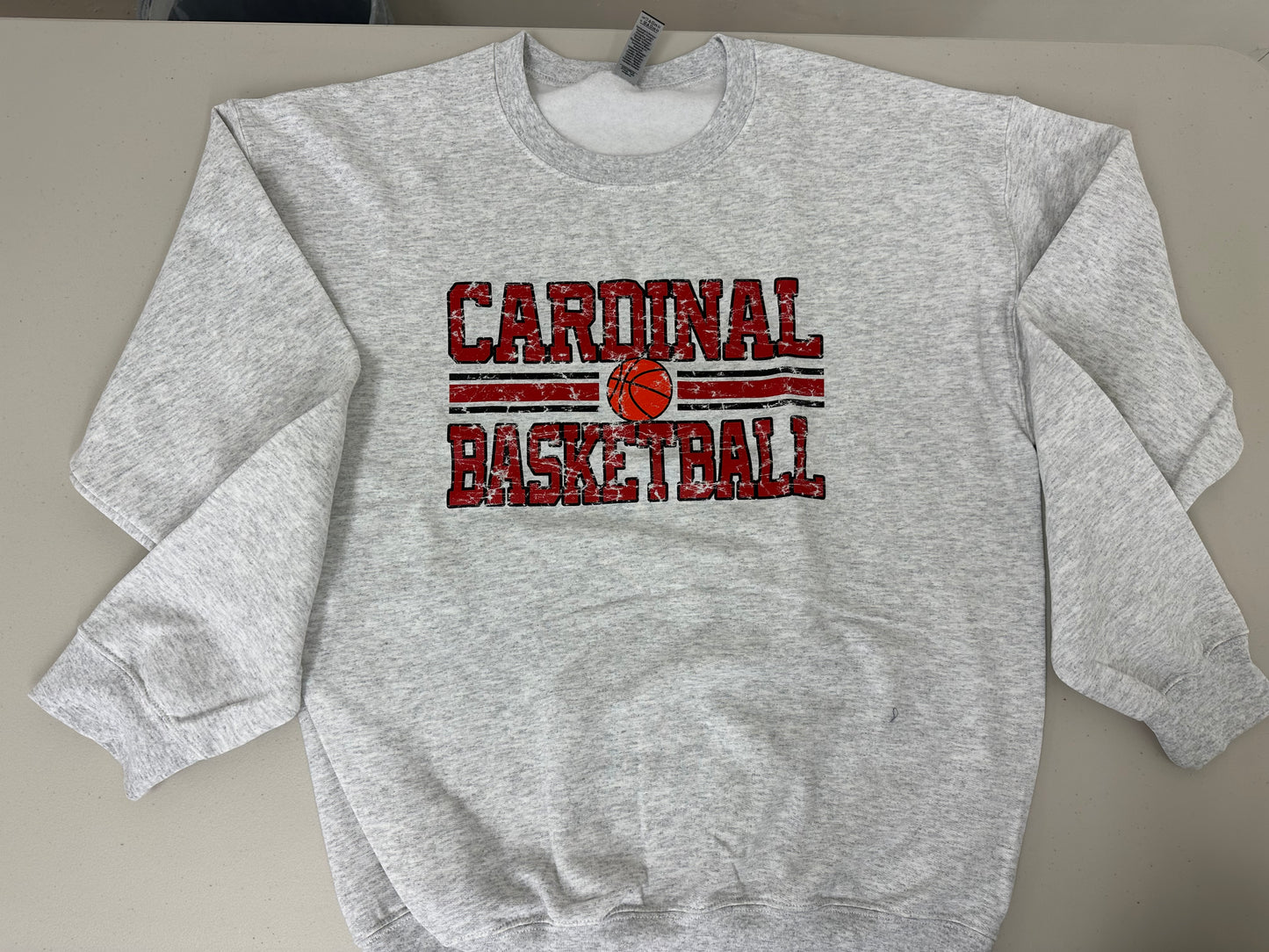 Cardinals basketball distressed