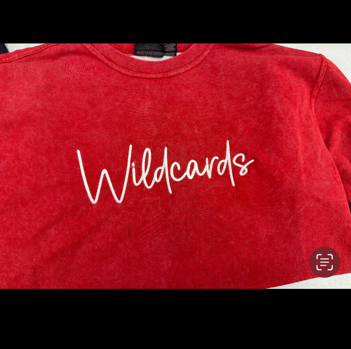 Embroidered puff Wildcards sweatshirt with embroidered side bows