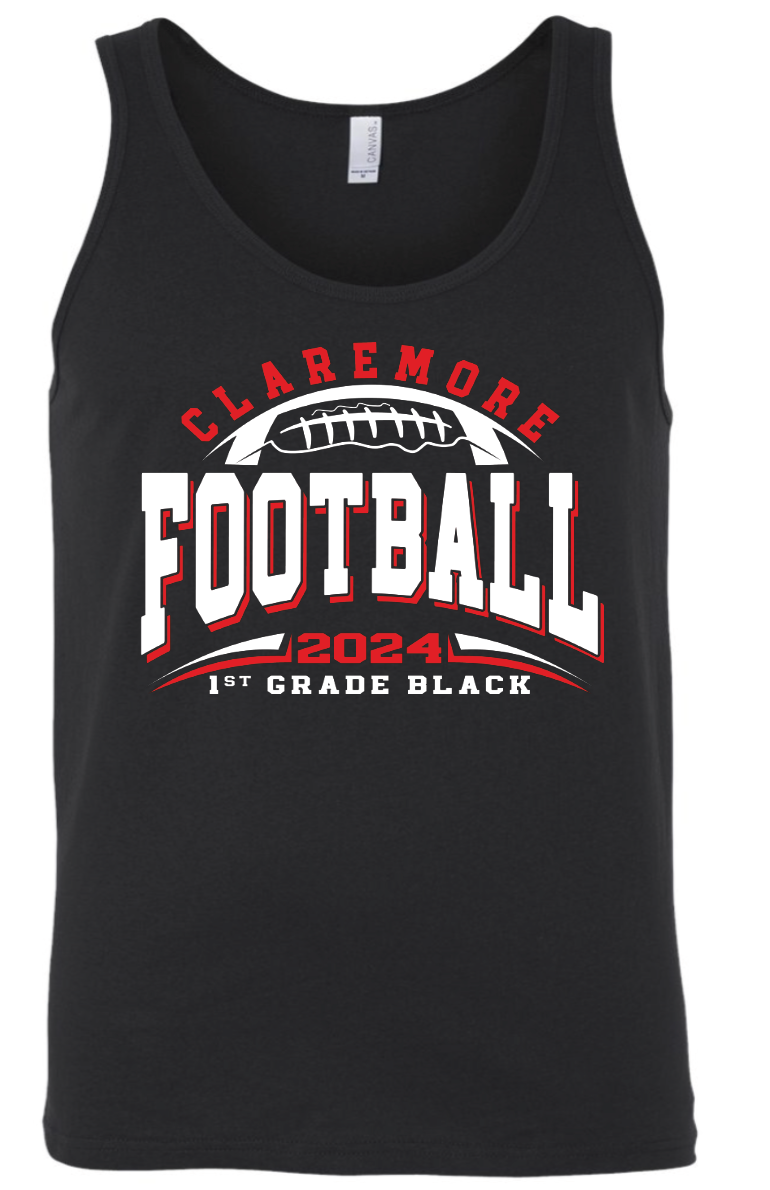 Unisex tank - 1st grade football - WHITE