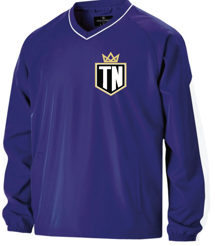 Purple Windshirt with left chest full TN logo
