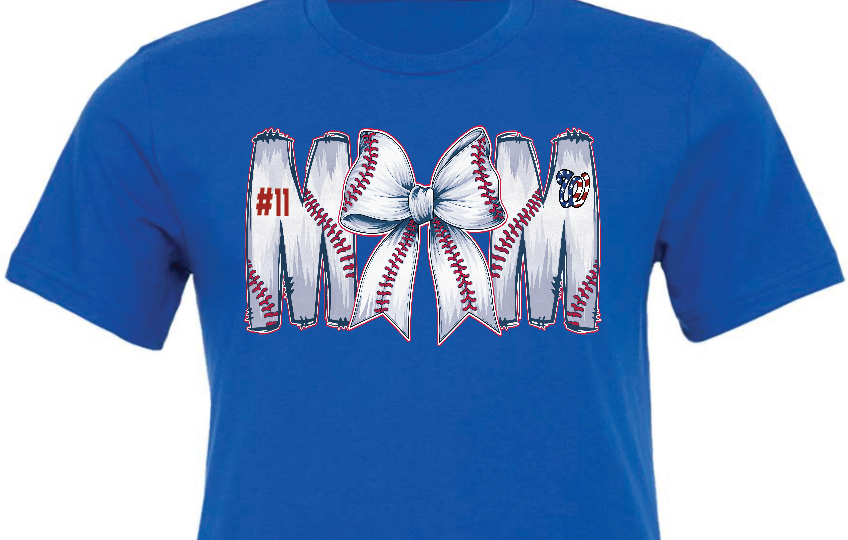 Adult Oklahoma Wildcards MOM baseball bow