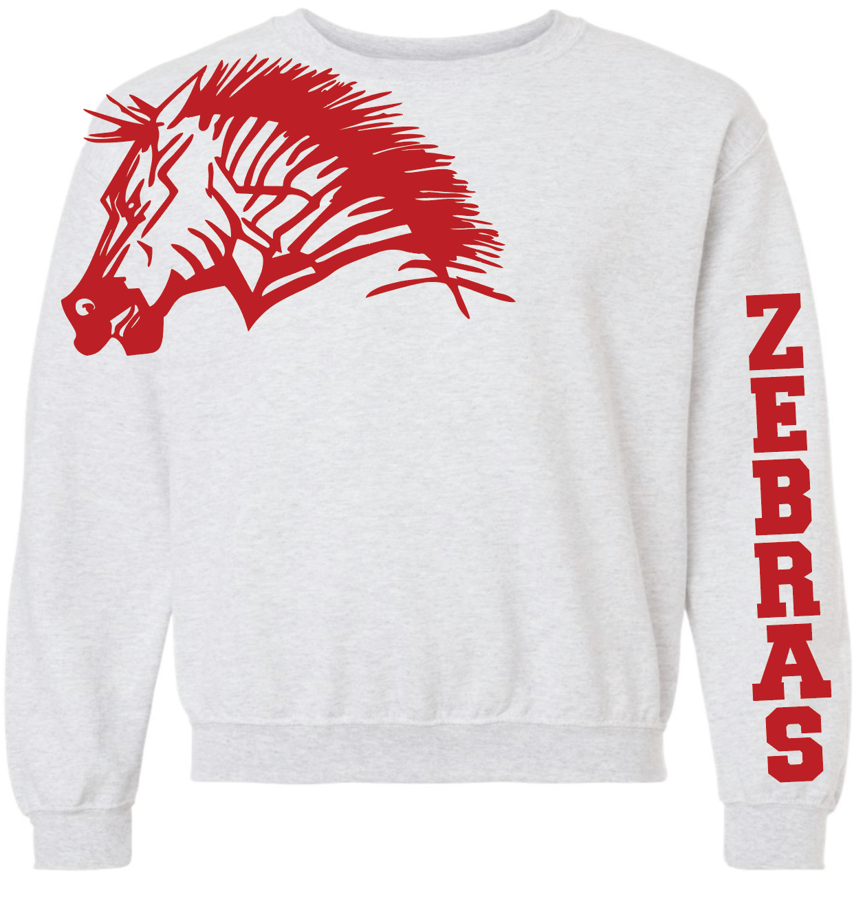 Zebra shoulder sweatshirt