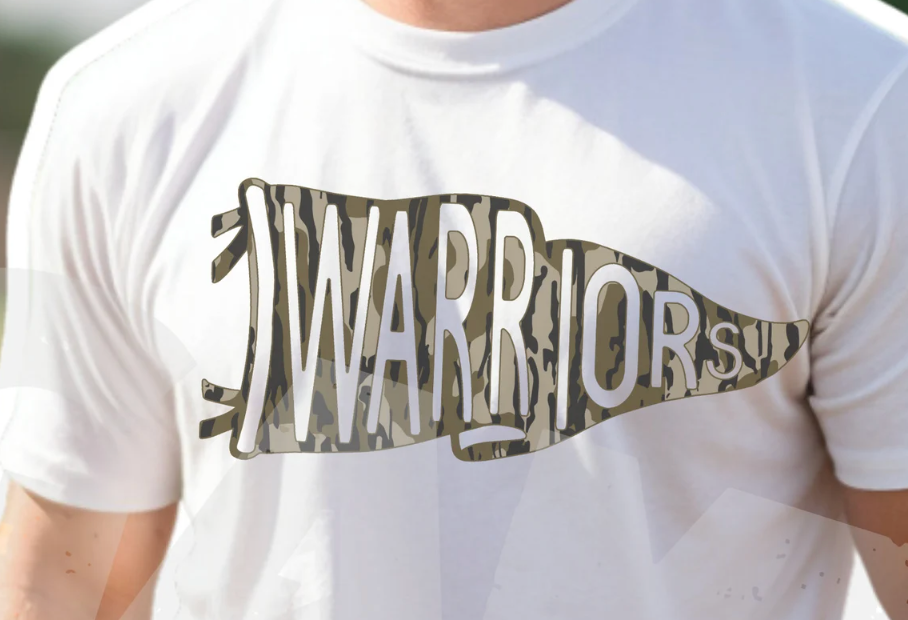 Warriors camo pennant