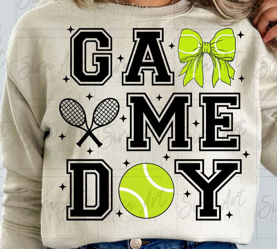 Tennis Game Day Bows