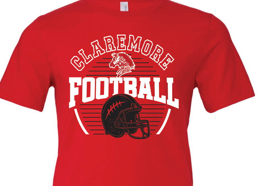 Performance Tee (Moisture Wicking) red lines 6th grade football