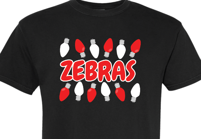 Catalayah zebras christmas lights