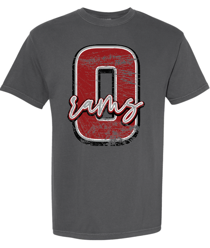 Owasso Rams retro distressed