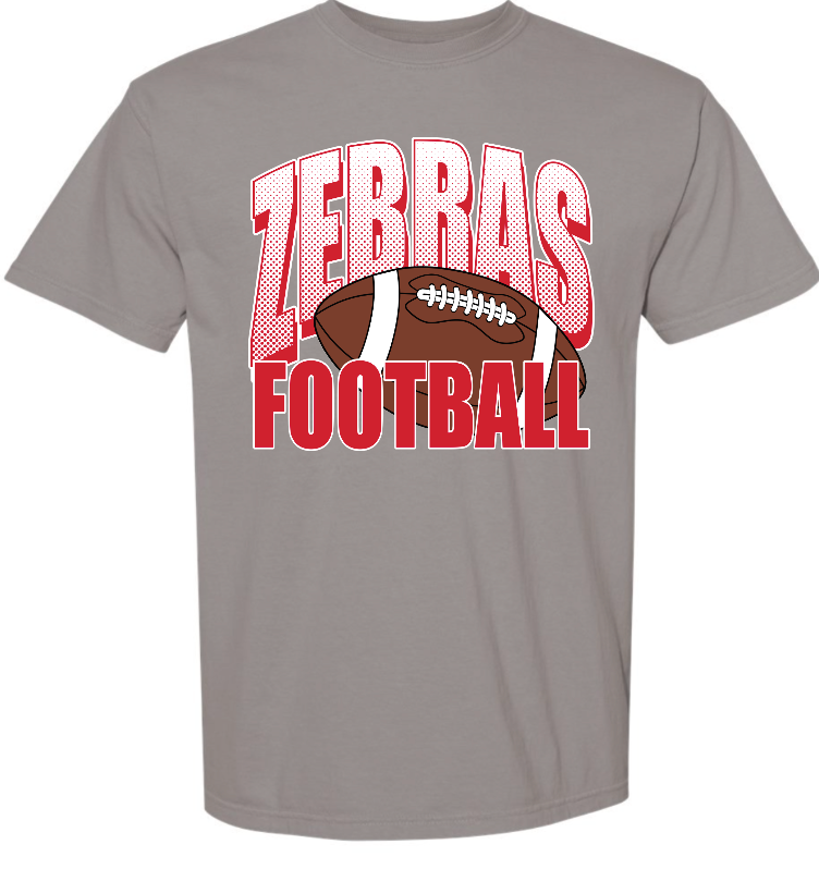 CZ 5th grade - Zebras football jersey font