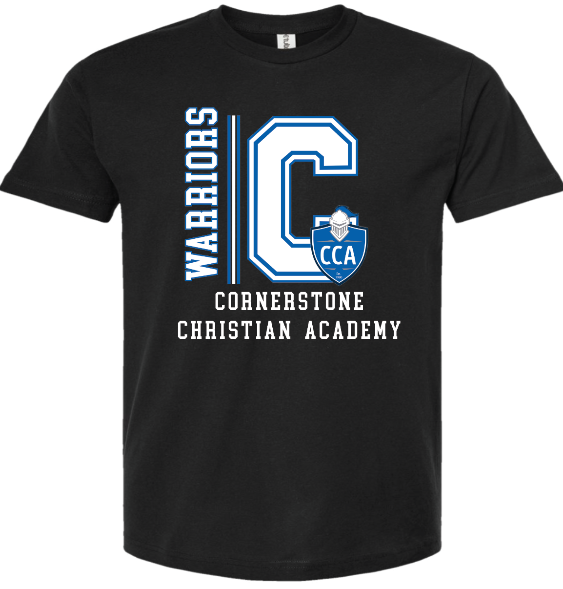 CCA - vertical stripe initial