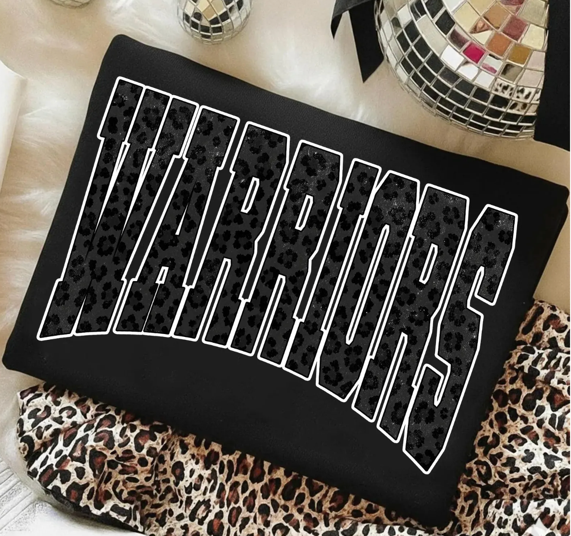 CCA - black glitter checker