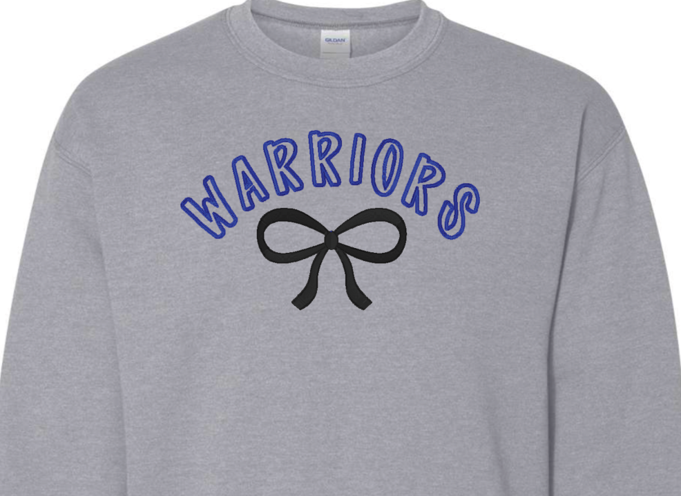 CCA - embroidered Warriors bow