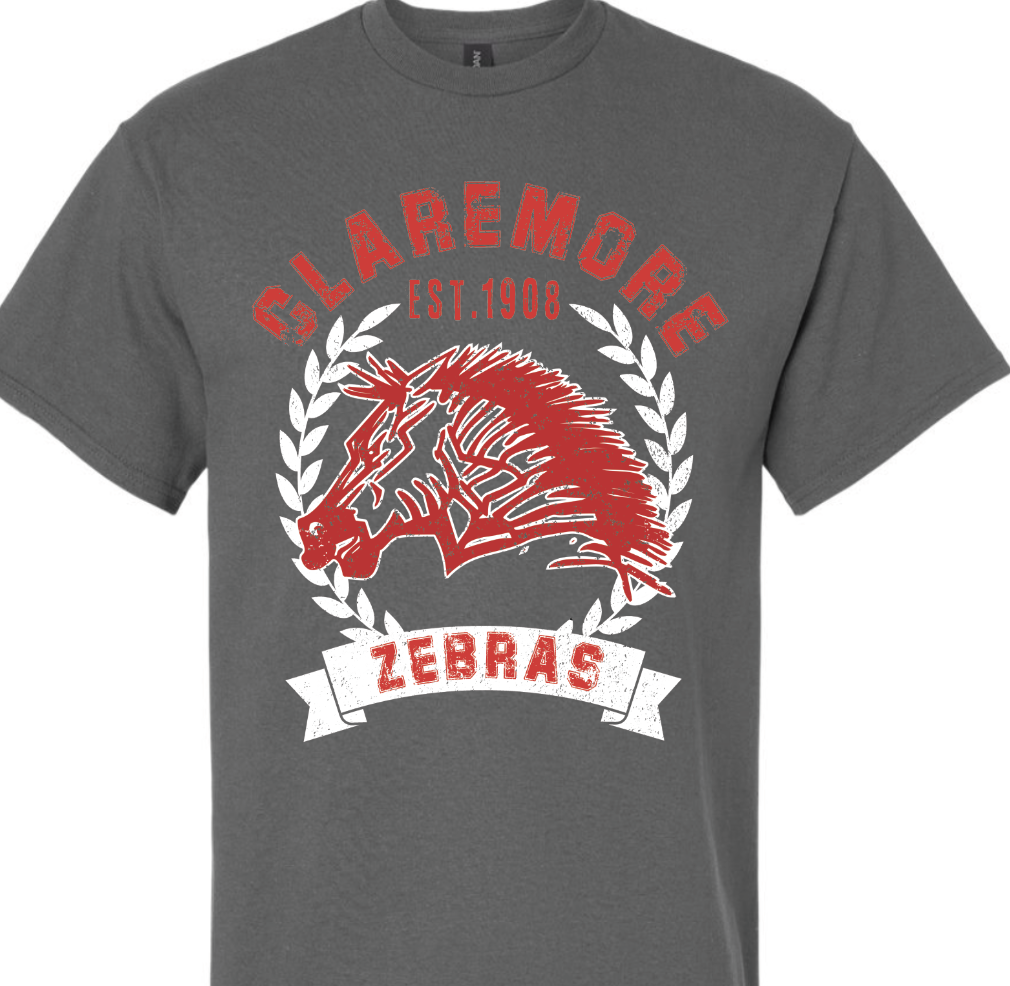 RE - Claremore Zebras wreath