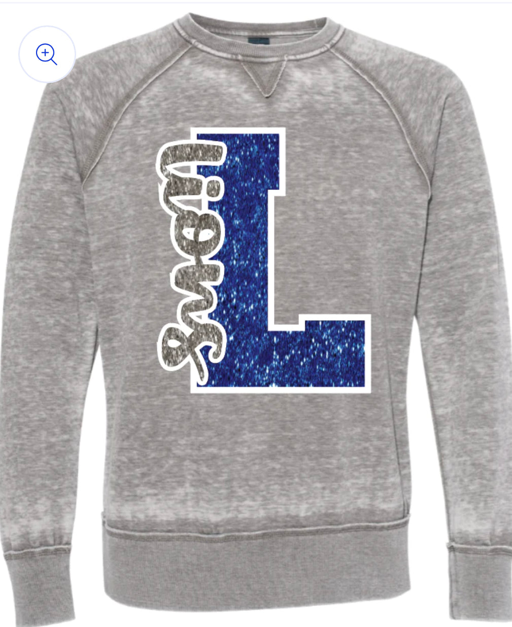 Glitter L lions zen sweatshirt