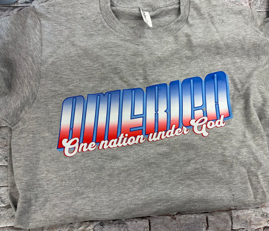 America one nation under God tee