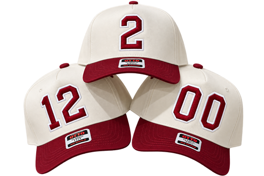 ORK5 - embroidered puff number hat