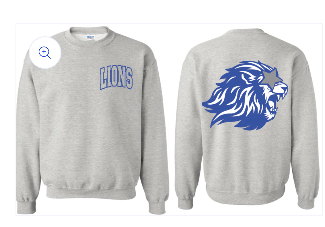 Big lion back sweatshirt