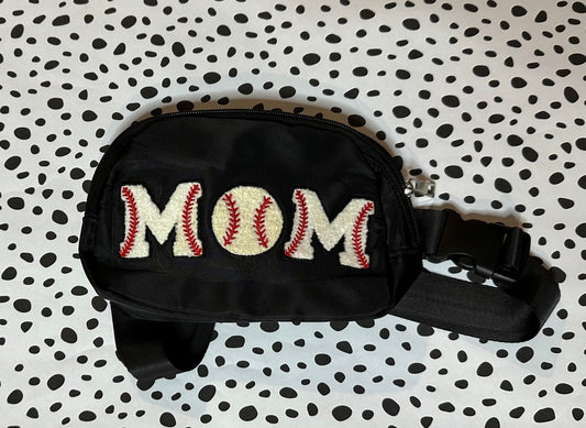 MOM baseball patch belt bag