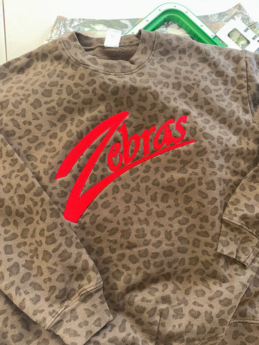 RE - leopard embroidered Zebras