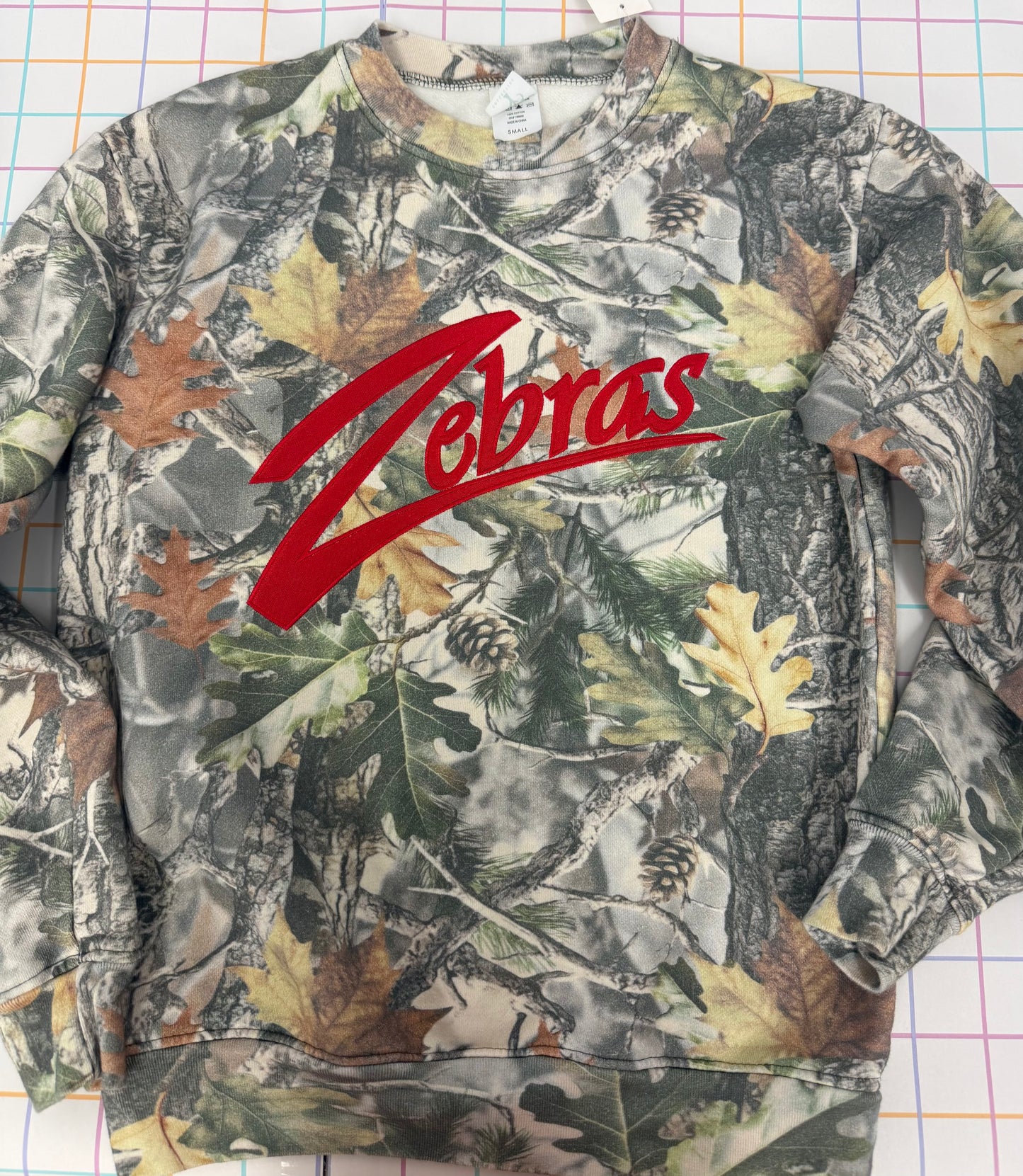 RE - camo embroidered Zebras