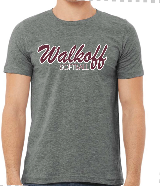 Adult grey tshirt with walkoff logo