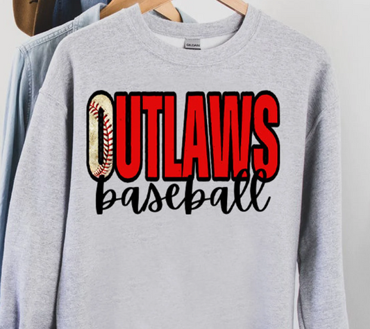 Red outlaws sweatshirt