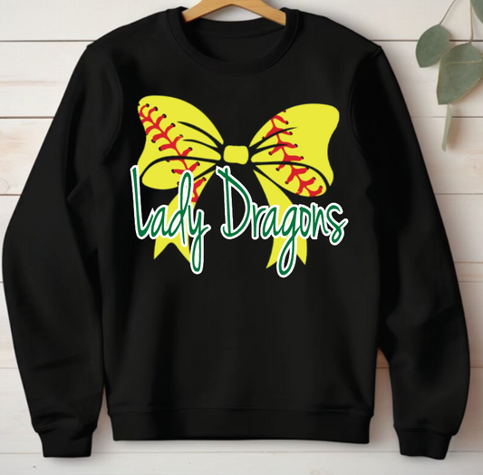 Lady Dragons softball bow