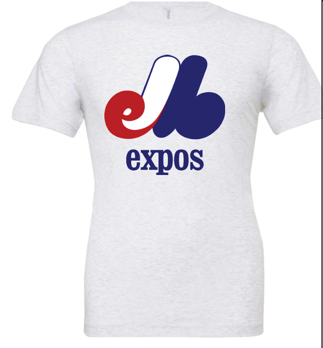 Expos baseball large logo - ash