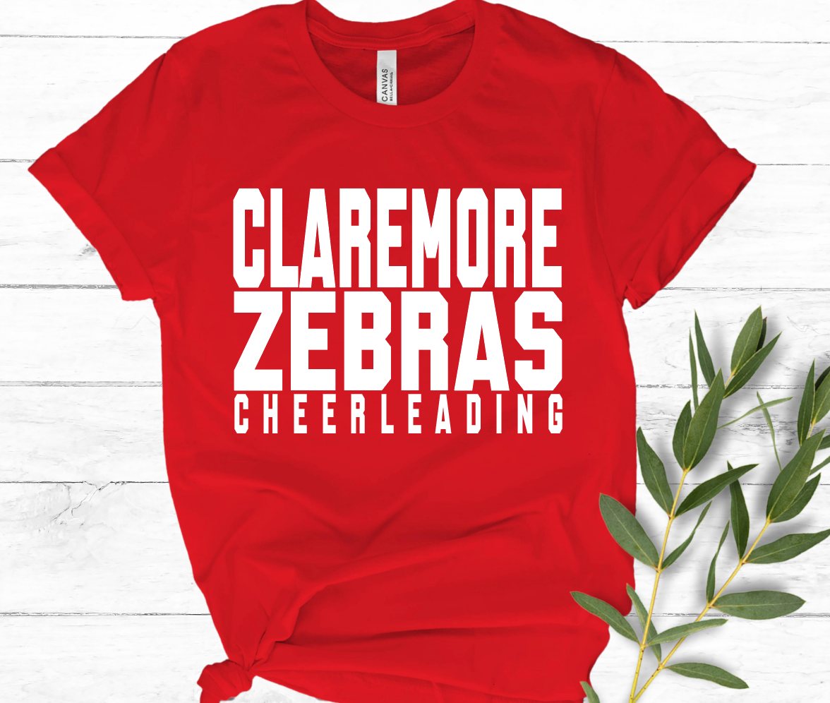 Claremore Zebras cheerleading