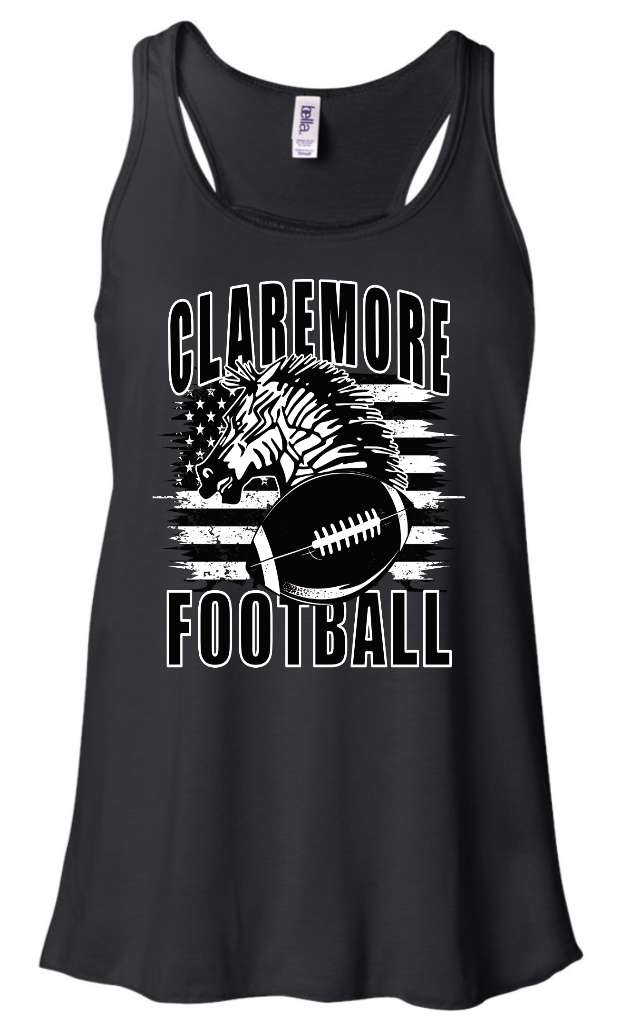 B/W claremore football tank