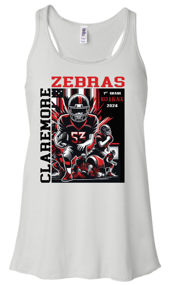 White Claremore 1st grade football tank WHITE