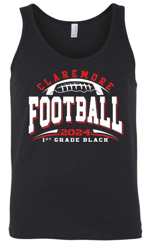 Unisex tank - 1st grade football - BLACK