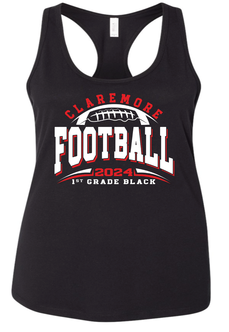 Claremore 1st grade football tank - WHITE