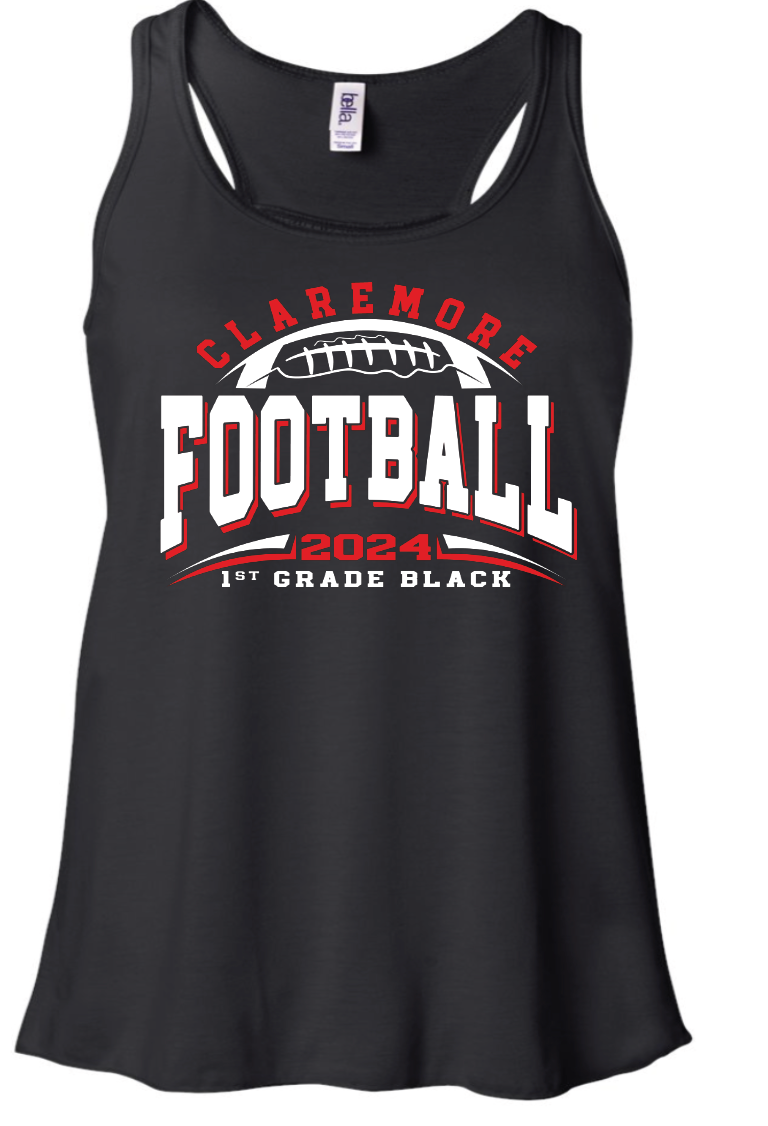 Claremore 1st grade football tank - WHITE