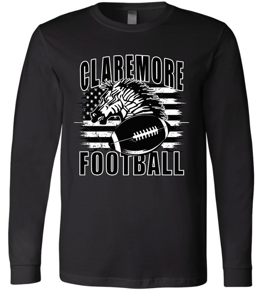 Adult b/w Zebra football flag with Roster long sleeve