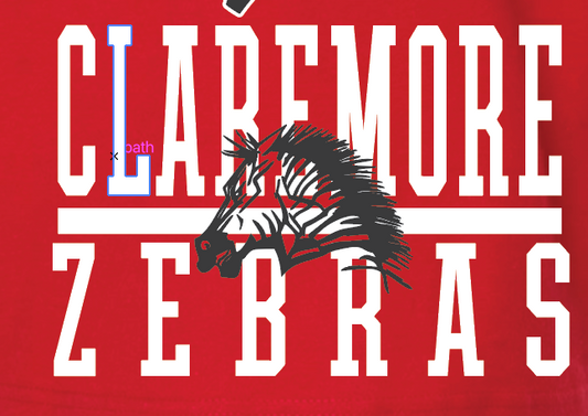 Claremore Zebras with logo overlay