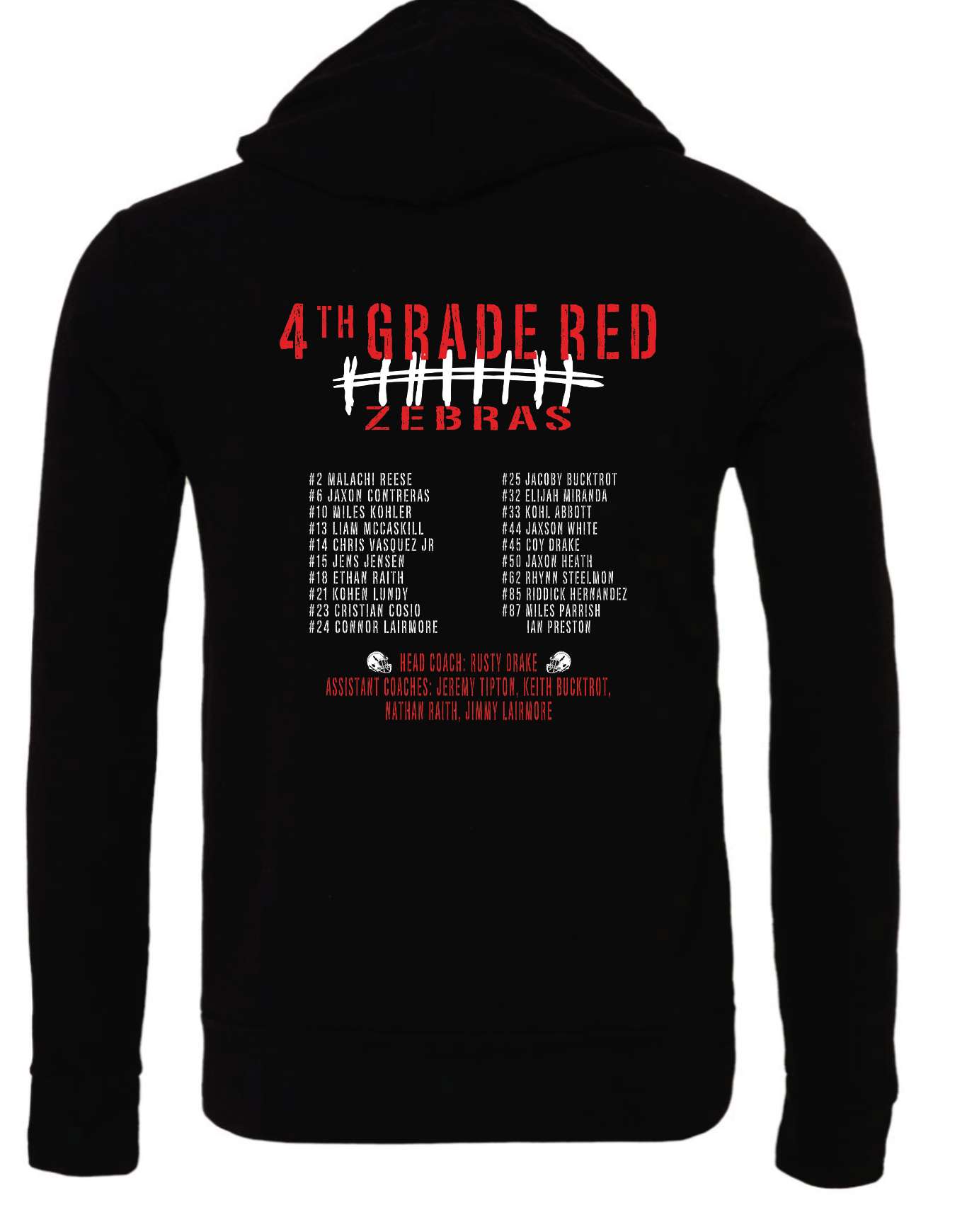 YOUTH b/w Claremore Football hoodie