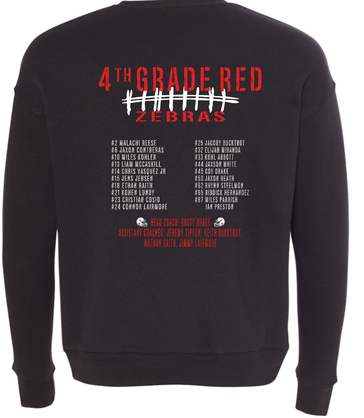 YOUTH b/w Claremore Football sweatshirt