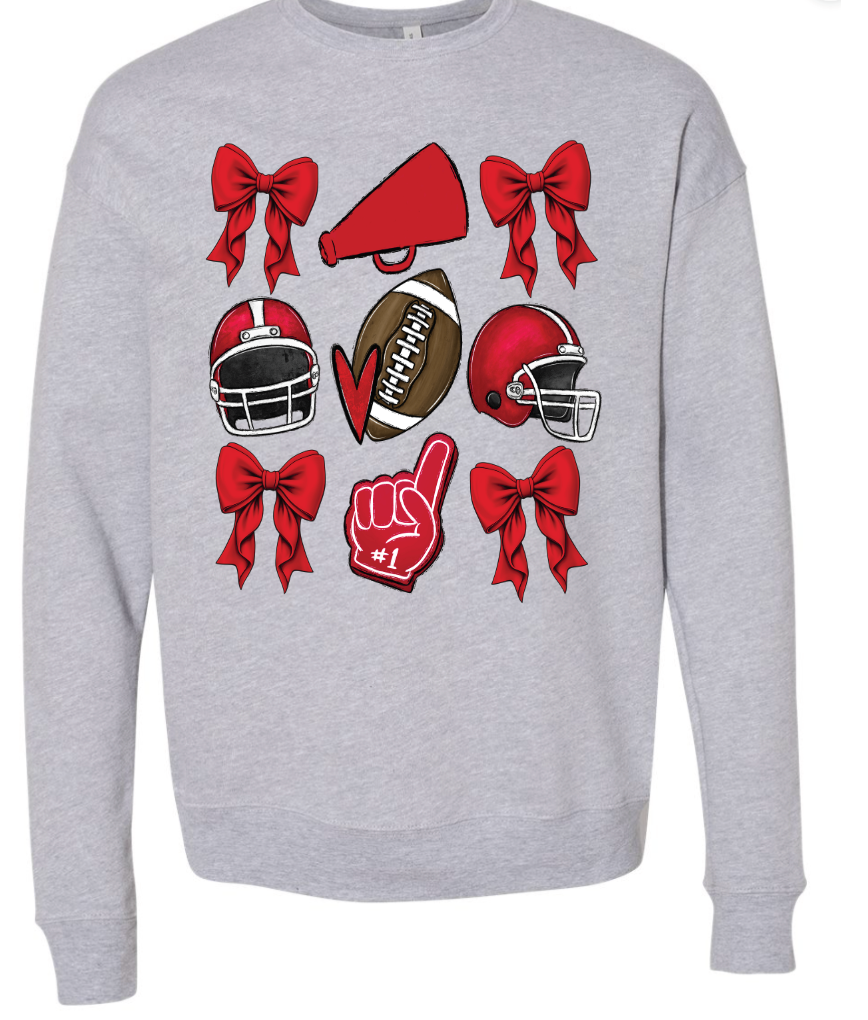 Football/Cheer 3x3 sweatshirt