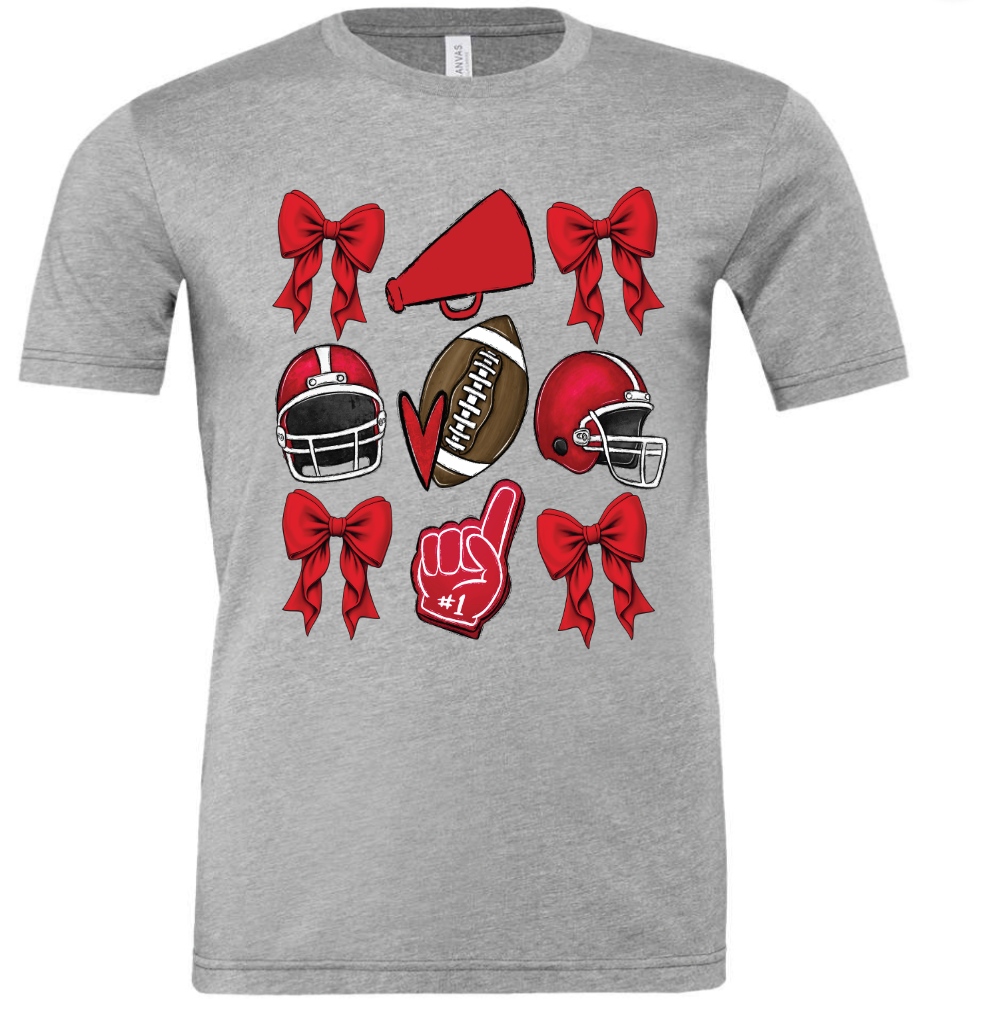 Football/Cheer 3x3 short sleeve t-shirt