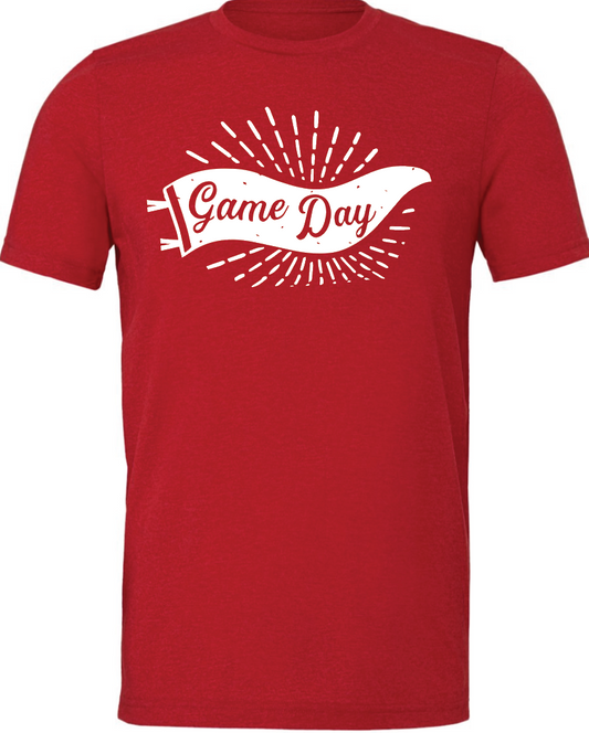 Game Day pennant short sleeve t-shirt