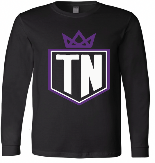 YOUTH Purple/White Top Notch logo on black