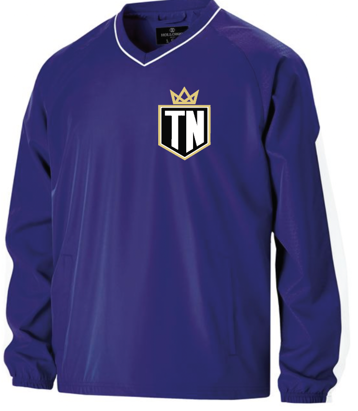 Purple Windshirt  with left chest full TN logo