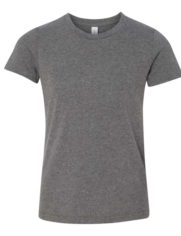 BELLA + CANVAS - Youth CVC Jersey Tee - 3001YCVC Sustainable Style Deep Heather