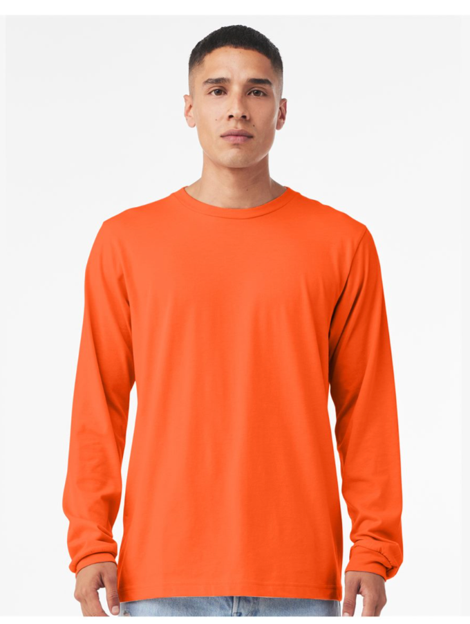 BELLA + CANVAS - Jersey Long Sleeve Tee - 3501 Orange