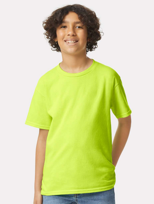 Gildan - Ultra Cotton® Youth T-Shirt - 2000B Safety Green