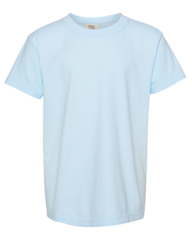 Comfort Colors - Garment-Dyed Youth Heavyweight T-Shirt - 9018 Chambray